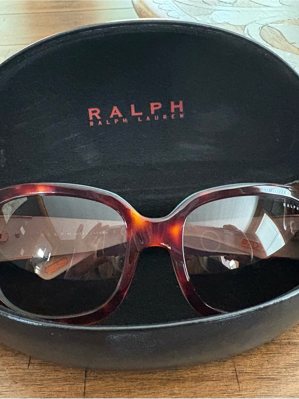 Ralph Lauren Tortoiseshell/Turquoise Sunglasses with Brown Gradient Lenses